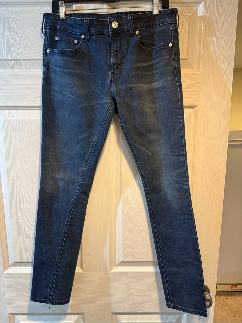 PacSun Men's Skinny Jeans in Dark Wash Blue